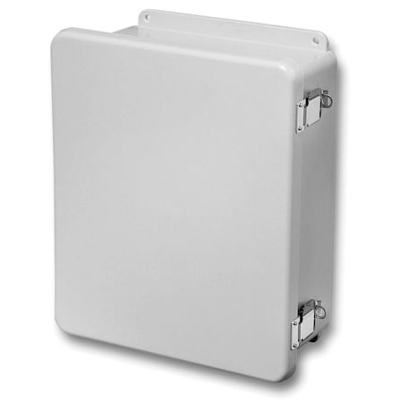 Wiegmann Quick Release Padlock Latch Electrical Enclosures, 6 in H, 4 in D, 4 in W, 4X, Fiberglass HW-J60404CHQR